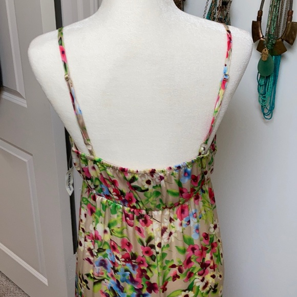 NWT Long empire waist silky flower sundress - Picture 4 of 4